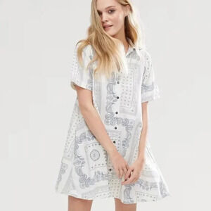 Current/Elliot The rolled sleeve with pockets shirt dress Size: 0